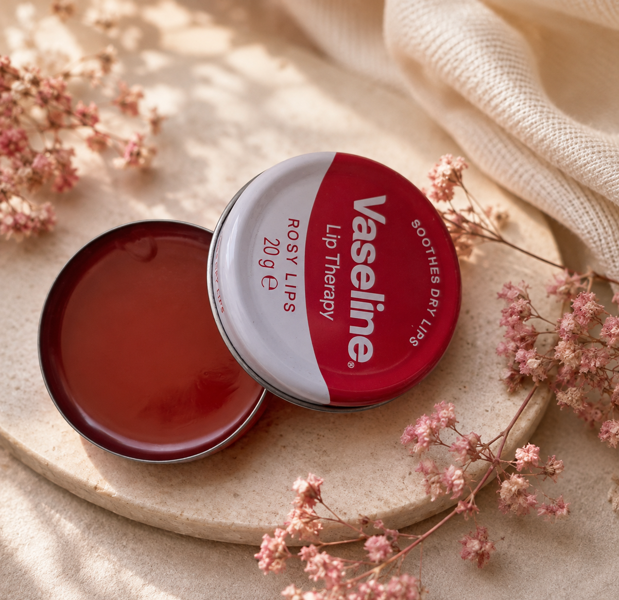 بالم مرطوب کننده وازلین مدل گل رز vaseline